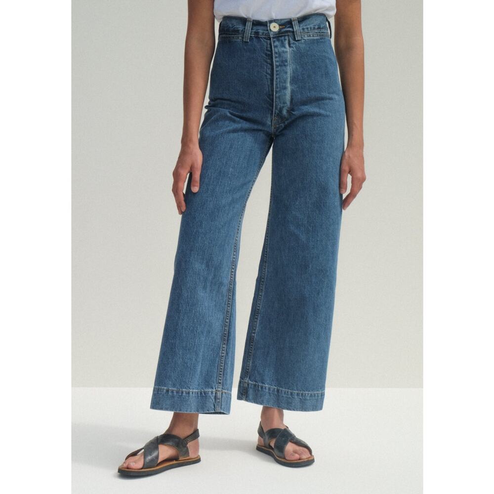 Jesse Kamm Sailor Pants in Cowboy Blue Denim Size 0 High Waisted Japanese